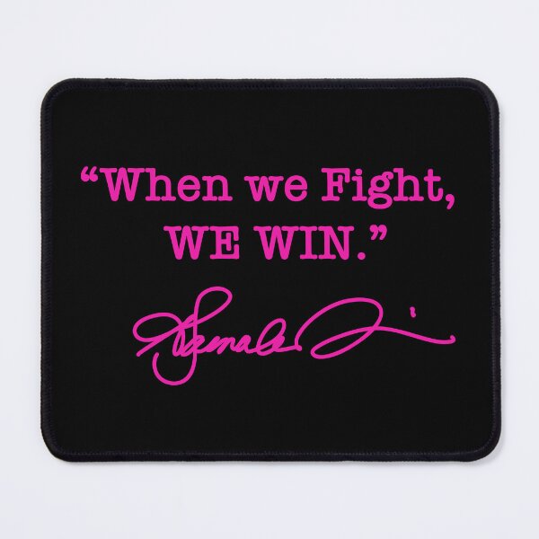 Item preview, When we Fight We win - Kamala Harris (signature Hot pink 1) designed and sold by Thelittlelord.