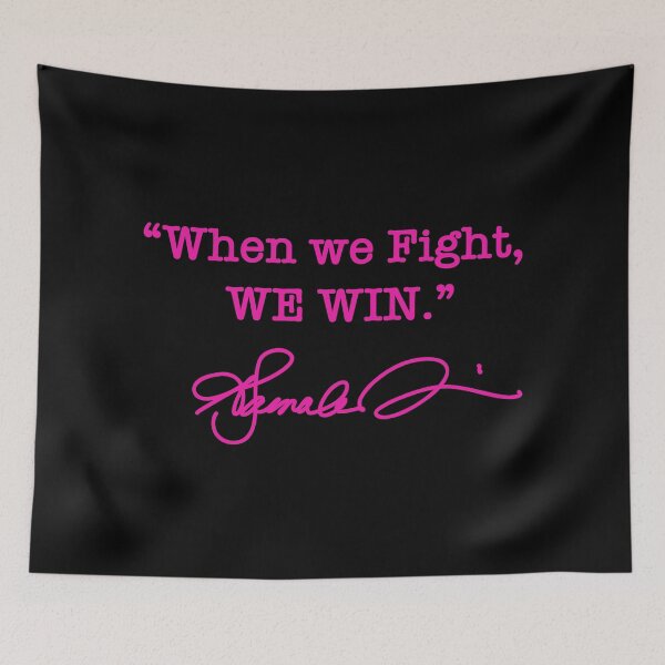 Item preview, When we Fight We win - Kamala Harris (signature Hot pink 1) designed and sold by Thelittlelord.
