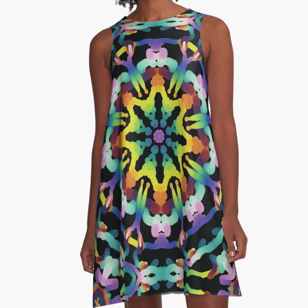KALEIDOSCOPE PATTERN A-Line Dress