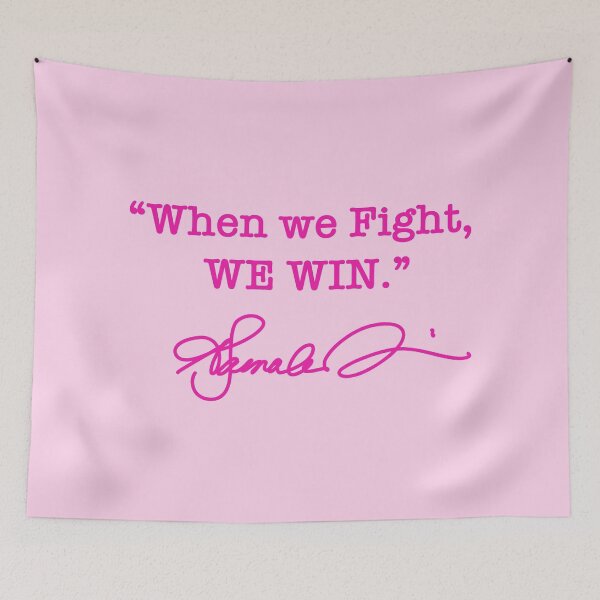 Item preview, When we Fight We win - Kamala Harris (signature Hot pink 2) designed and sold by Thelittlelord.