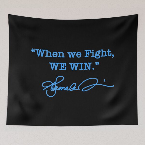 Item preview, When we Fight We win - Kamala Harris (signature blue) designed and sold by Thelittlelord.