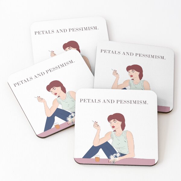 Item preview, Petals and Pessimism Witty Retro Art designed and sold by Monedesign.