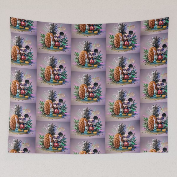 Item preview, Because Mickey Got High - Pineapples & Water Bong designed and sold by JLEmporium.