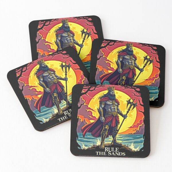 Item preview, Warrior King with Staff in Sunset designed and sold by artwaves.