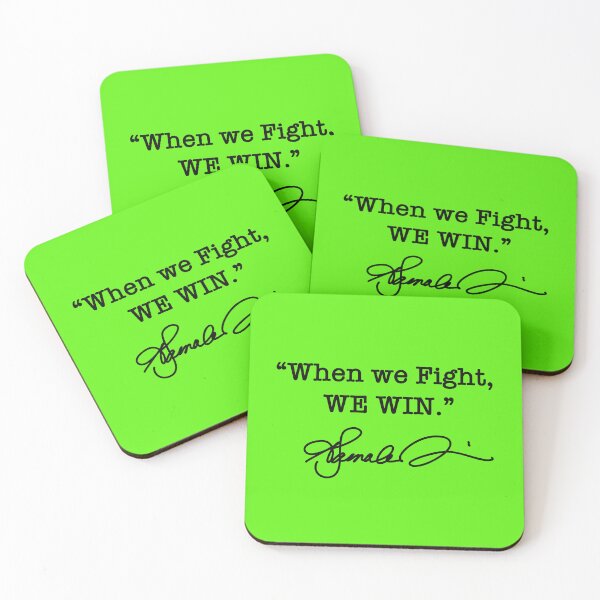 Item preview, When we Fight We win - Kamala Harris (black signature brat edition) designed and sold by Thelittlelord.