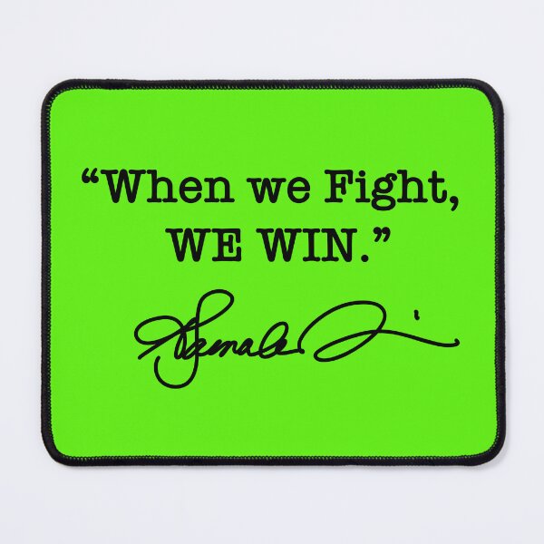 Item preview, When we Fight We win - Kamala Harris (black signature brat edition) designed and sold by Thelittlelord.