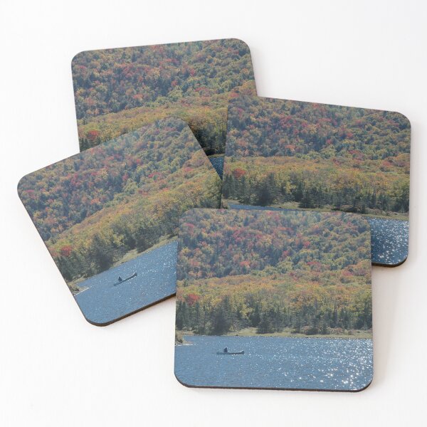 Item preview, Canoe on lake in Autumn. designed and sold by DesignsAndDocs.