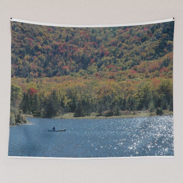 Item preview, Canoe on lake in Autumn. designed and sold by DesignsAndDocs.