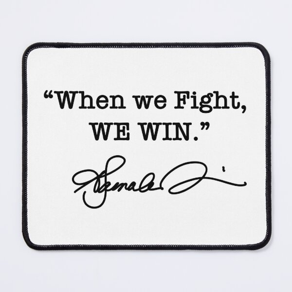 Item preview, When we Fight We win - Kamala Harris (black signature) designed and sold by Thelittlelord.