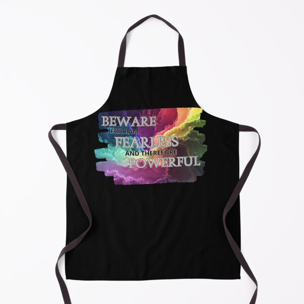 Item preview, Fearless & Powerful Motivational Quote Rainbow Colors Tee designed and sold by WitsandWonders.