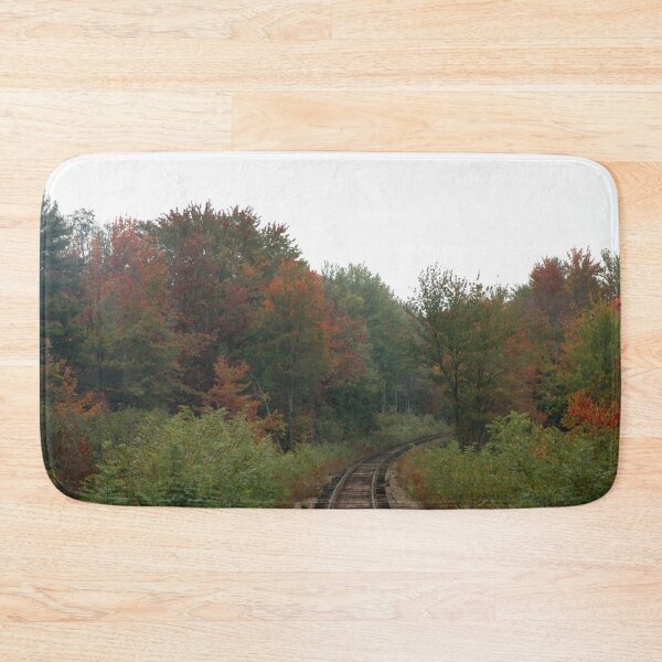 Item preview, Railroad tracks through Autumn woods. designed and sold by DesignsAndDocs.