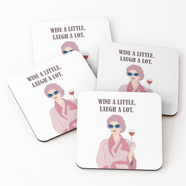 Item preview, Wine a Little, Laugh a Lot Chic & Funny Wine Art designed and sold by Monedesign.
