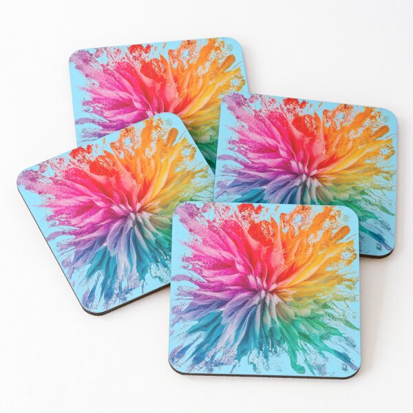 Item preview, Vibrant Rainbow Explosion | Light Blue designed and sold by PinkGoddessLove.