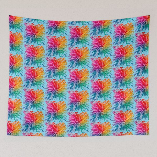 Item preview, Vibrant Rainbow Explosion | Light Blue designed and sold by PinkGoddessLove.