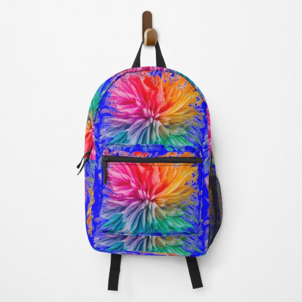 Item preview, Vibrant Rainbow Explosion | Dark Blue designed and sold by PinkGoddessLove.