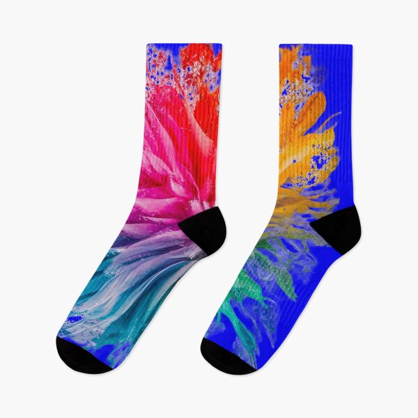 Item preview, Vibrant Rainbow Explosion | Dark Blue designed and sold by PinkGoddessLove.