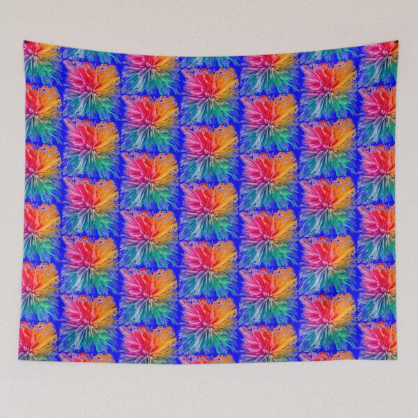 Item preview, Vibrant Rainbow Explosion | Dark Blue designed and sold by PinkGoddessLove.