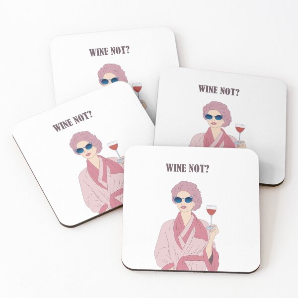 Item preview, Wine Not? Playful & Chic Wine Art designed and sold by Monedesign.