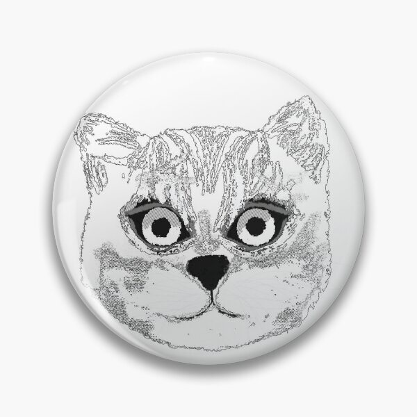 Item preview, Monochromatic cat art designed and sold by ArtByOa.