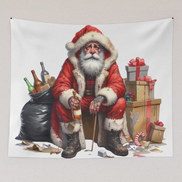 Item preview, Homeless Santa,Christmas,Wine designed and sold by deniz kaya.