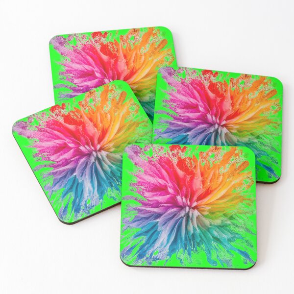 Item preview, Vibrant Rainbow Explosion | Neon Green designed and sold by PinkGoddessLove.