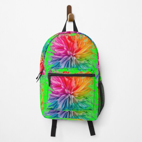 Item preview, Vibrant Rainbow Explosion | Neon Green designed and sold by PinkGoddessLove.