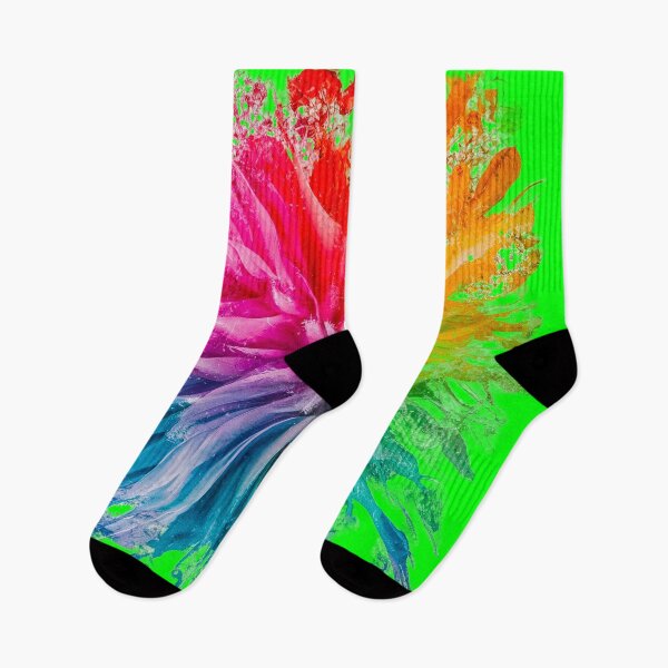 Item preview, Vibrant Rainbow Explosion | Neon Green designed and sold by PinkGoddessLove.