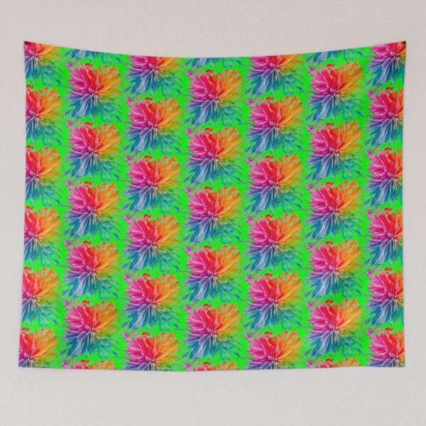 Item preview, Vibrant Rainbow Explosion | Neon Green designed and sold by PinkGoddessLove.