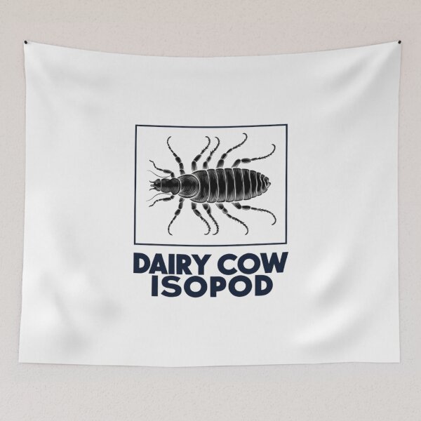 Item preview, "Country Comfort: Cozy Dairy Cow Isopod Art  designed and sold by RabiaDesigns.