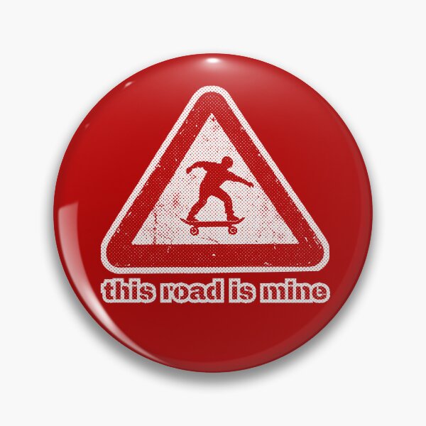 Item preview, This road is mine, red graphics, road sign effect, '90, vintage designed and sold by silent-violin.