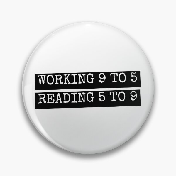 Item preview, Book Humor: Working 9 to 5, Reading 5 to 9 designed and sold by GoblinBoutique.