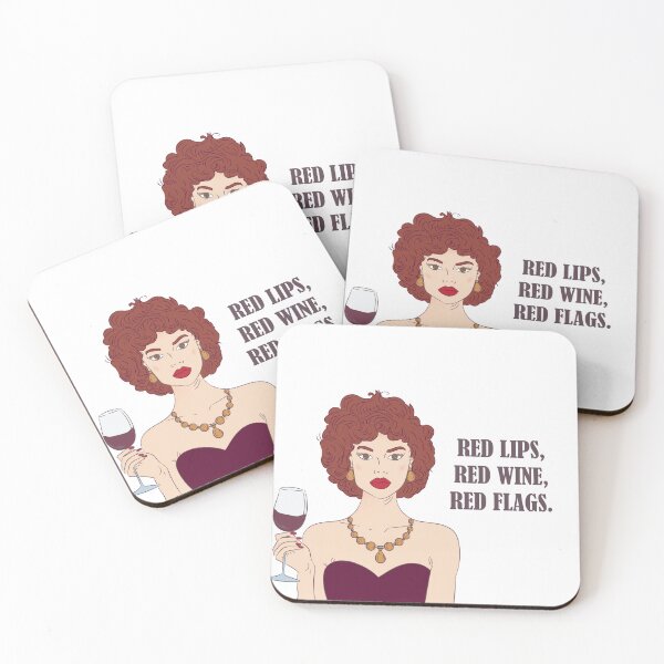 Item preview, Red Lips, Red Wine, Red Flags designed and sold by Monedesign.