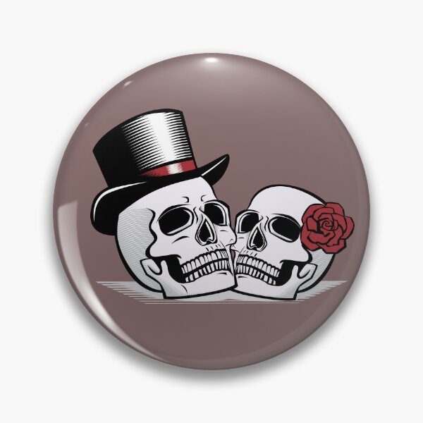 Item preview, Man and Wife Wedding Marriage Skulls designed and sold by Christopher Brock.