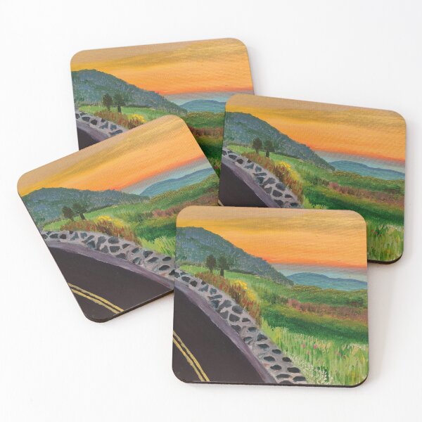 Item preview, Skyline Drive at Sunset designed and sold by PaintsbyTom.