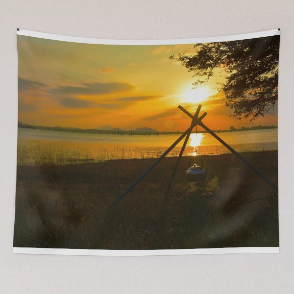 Item preview, Camping - Sunset Nature Beauty designed and sold by Trendy Art.