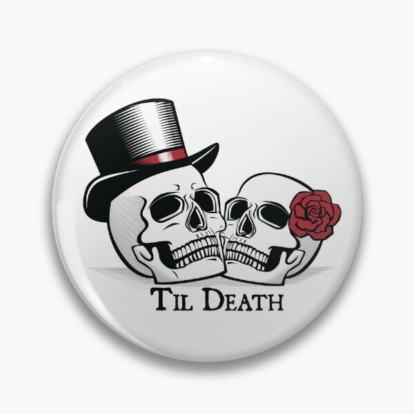Item preview, Til Death Man and Wife Wedding Skulls designed and sold by Christopher Brock.
