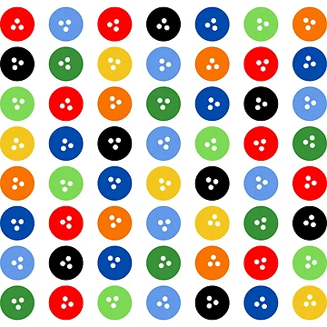 Artwork thumbnail, Colorful Button Pattern by DearPrint