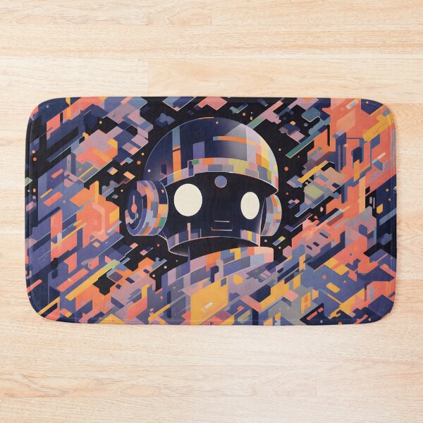 Item preview, The Rebirth of Robots, Wallpaper Orange designed and sold by Gabi.Media.