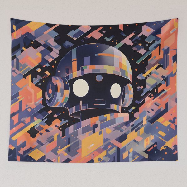 Item preview, The Rebirth of Robots, Wallpaper Orange designed and sold by Gabi.Media.