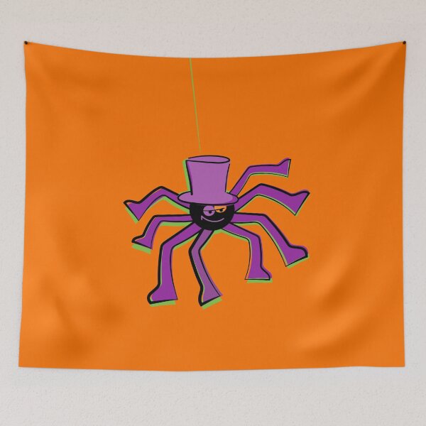 Item preview, Kananga the Halloween Spider on Orange designed and sold by MaestroTAVI.
