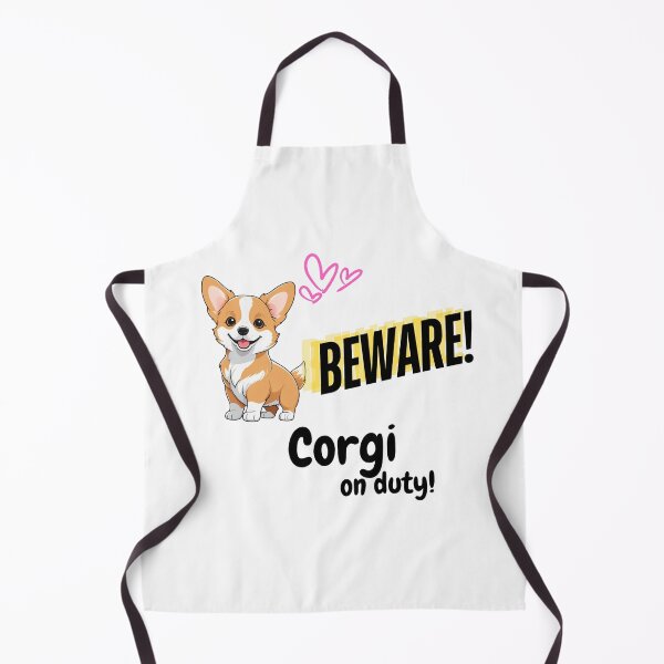 Item preview, Cute and Funny Corgi Dog Pet Beware Corgi on Duty designed and sold by FreeStyleTrend.