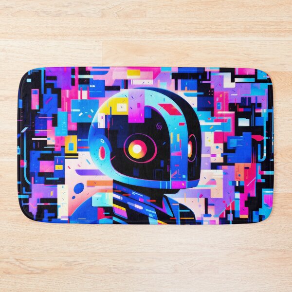 Item preview, The Rebirth of Robots, Wallpaper Blue and Red designed and sold by Gabi.Media.