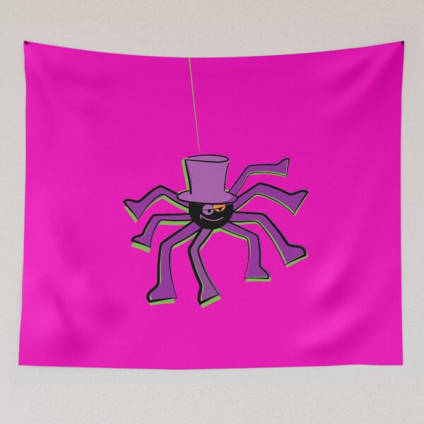 Item preview, Kananga the Halloween Spider on Hot Pink designed and sold by MaestroTAVI.