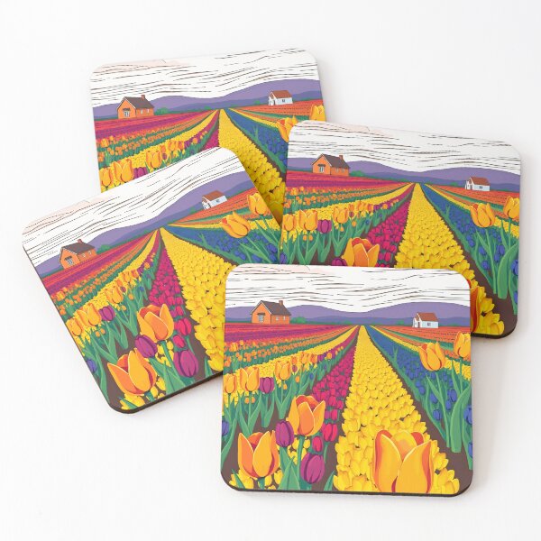 Item preview, Dutch Tulip Fields in Bloom designed and sold by WildlifeInc.