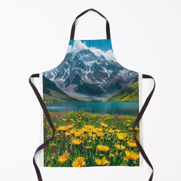 Item preview, Stunning alpine scenery with blooming flowers landscape designed and sold by Artessie.