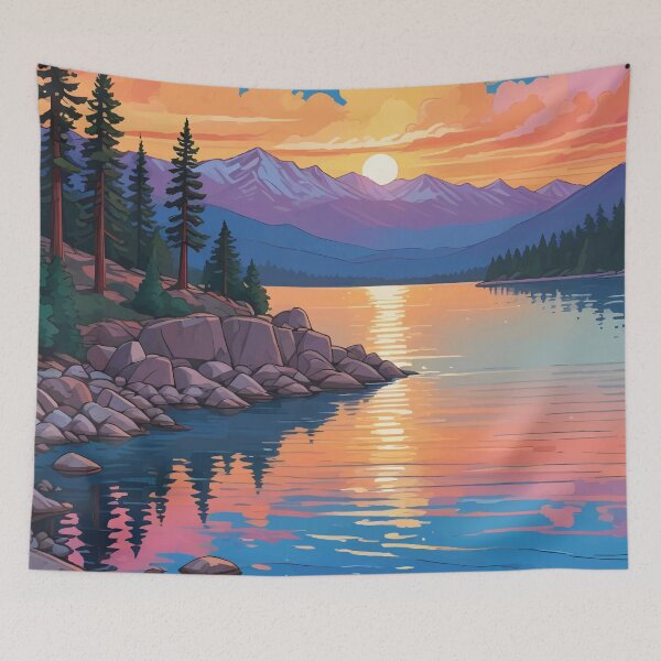 Aperçu de l'œuvre Paysage du lac Tahoe créée et vendue par WildlifeInc.