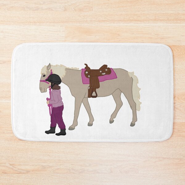 Item preview, Little Girl with Pony designed and sold by Abby Art Studio.