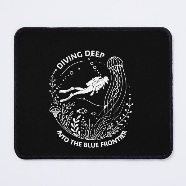 Item preview, Diving deep into the blue frontier white man designed and sold by ChicClicker.