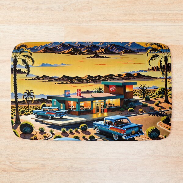 Item preview, Desert Diner Secrets Revealed Under the Moonlight designed and sold by PanoramaPrints.