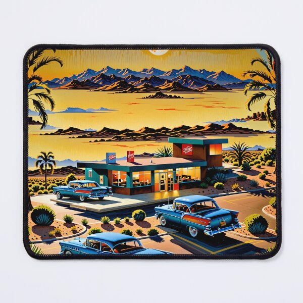 Item preview, Desert Diner Secrets Revealed Under the Moonlight designed and sold by PanoramaPrints.